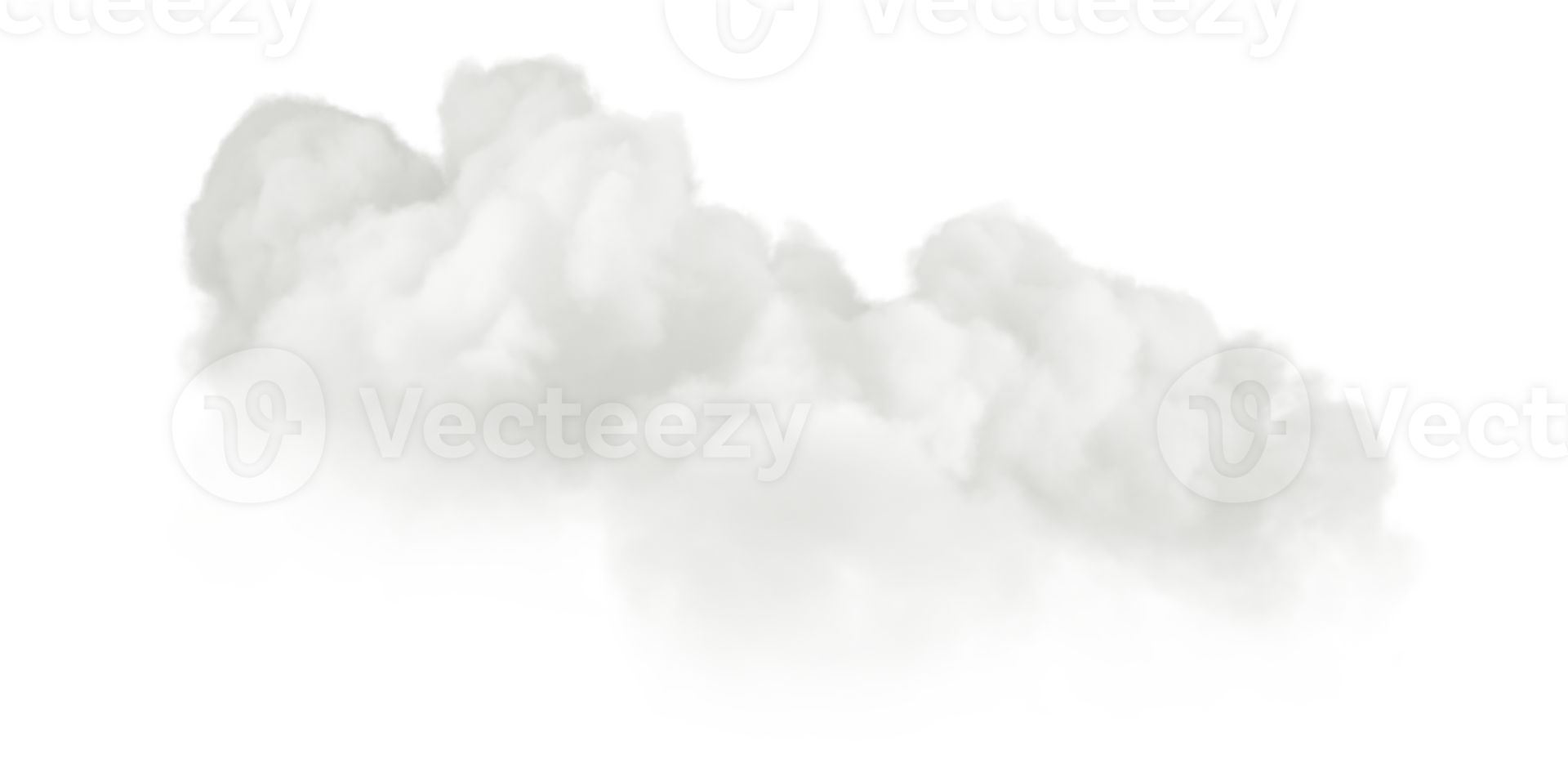 Isolate atmosphere white cloud calmness peaceful 3d render png