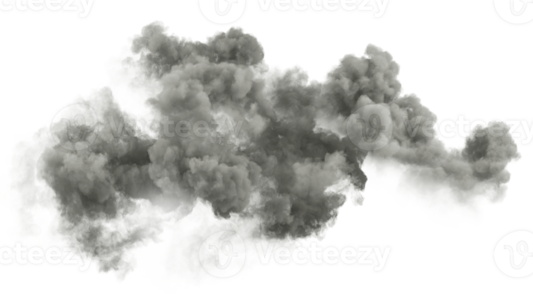 Rainstorm cloud mystic cut out transparent backgrounds 3d render png