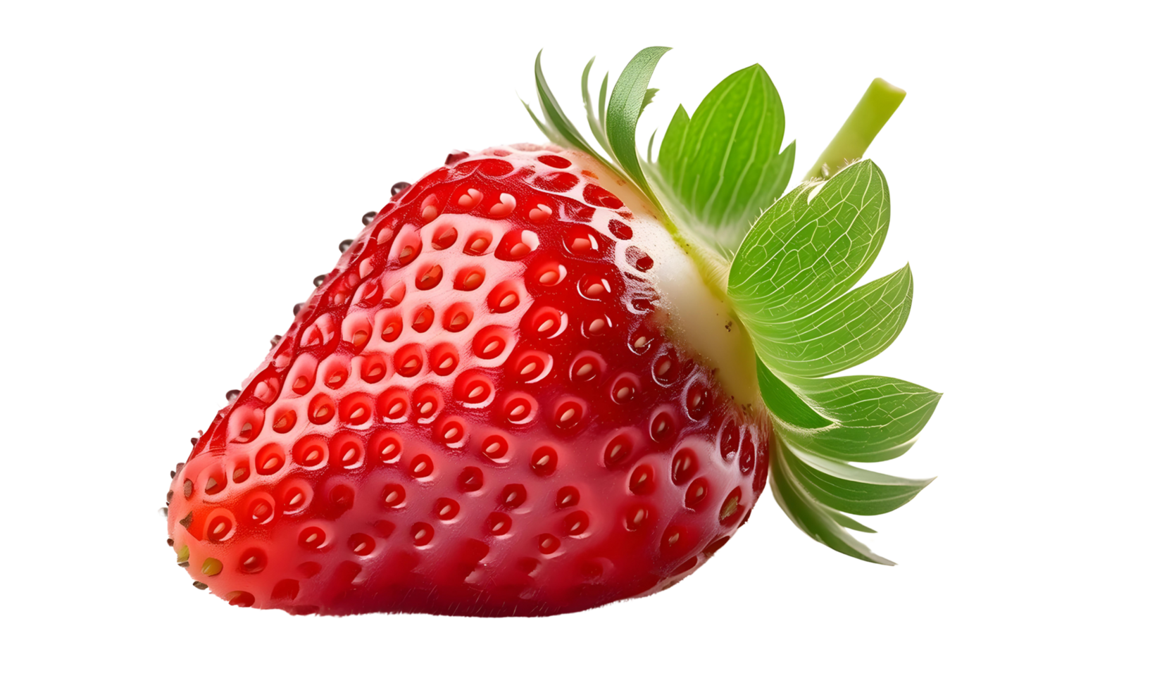 a fresh strawberry isolated, a red strawberry cut out. png