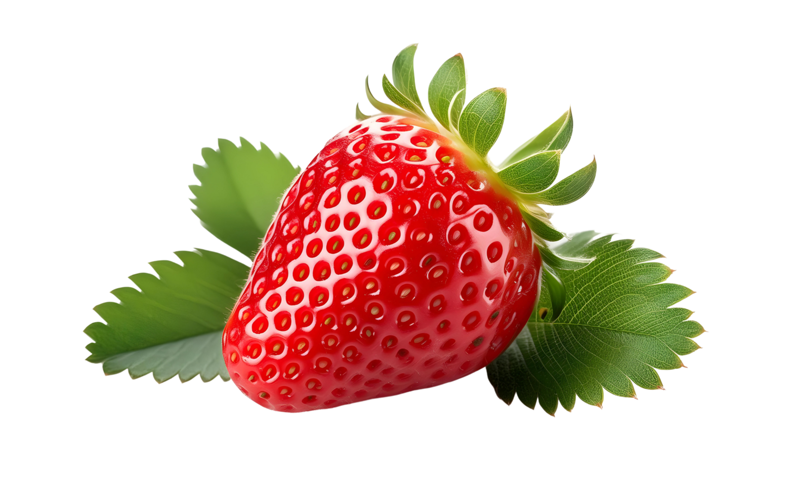 a fresh strawberry isolated, a red strawberry cut out. png