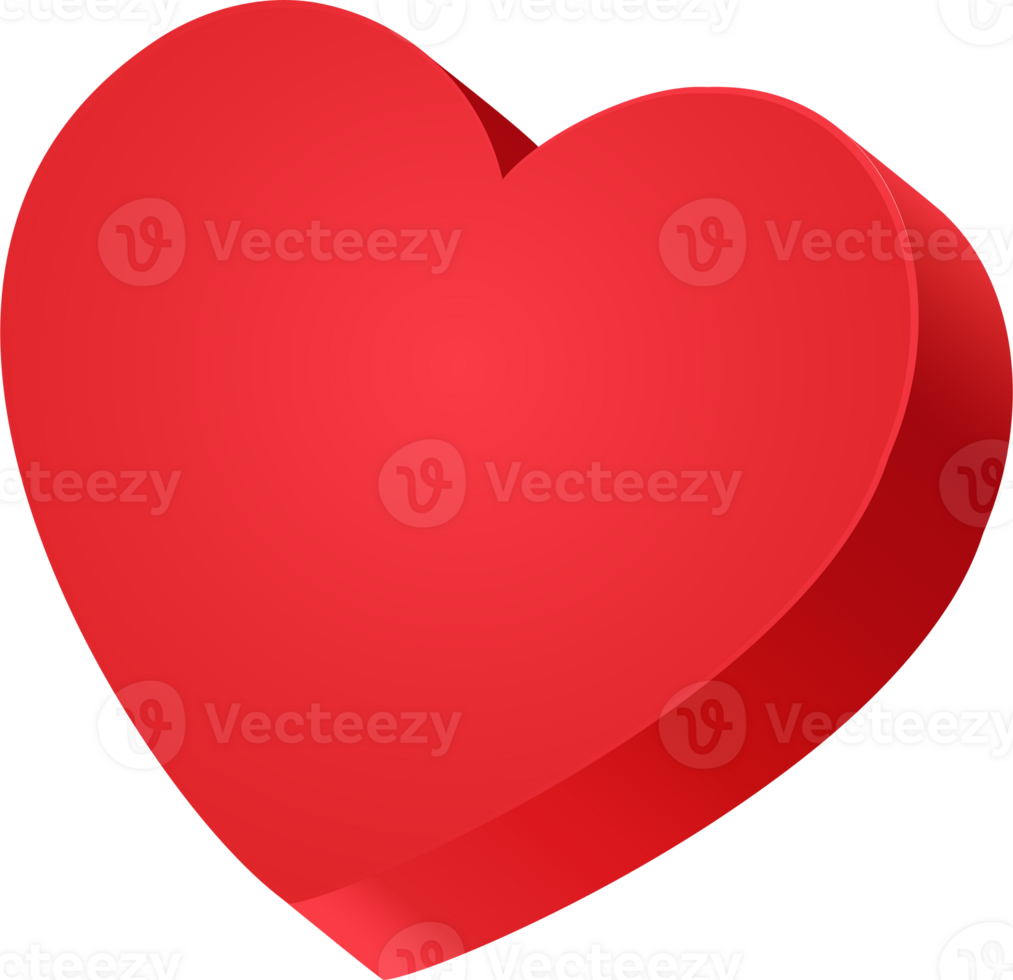 3d Heart Shape png