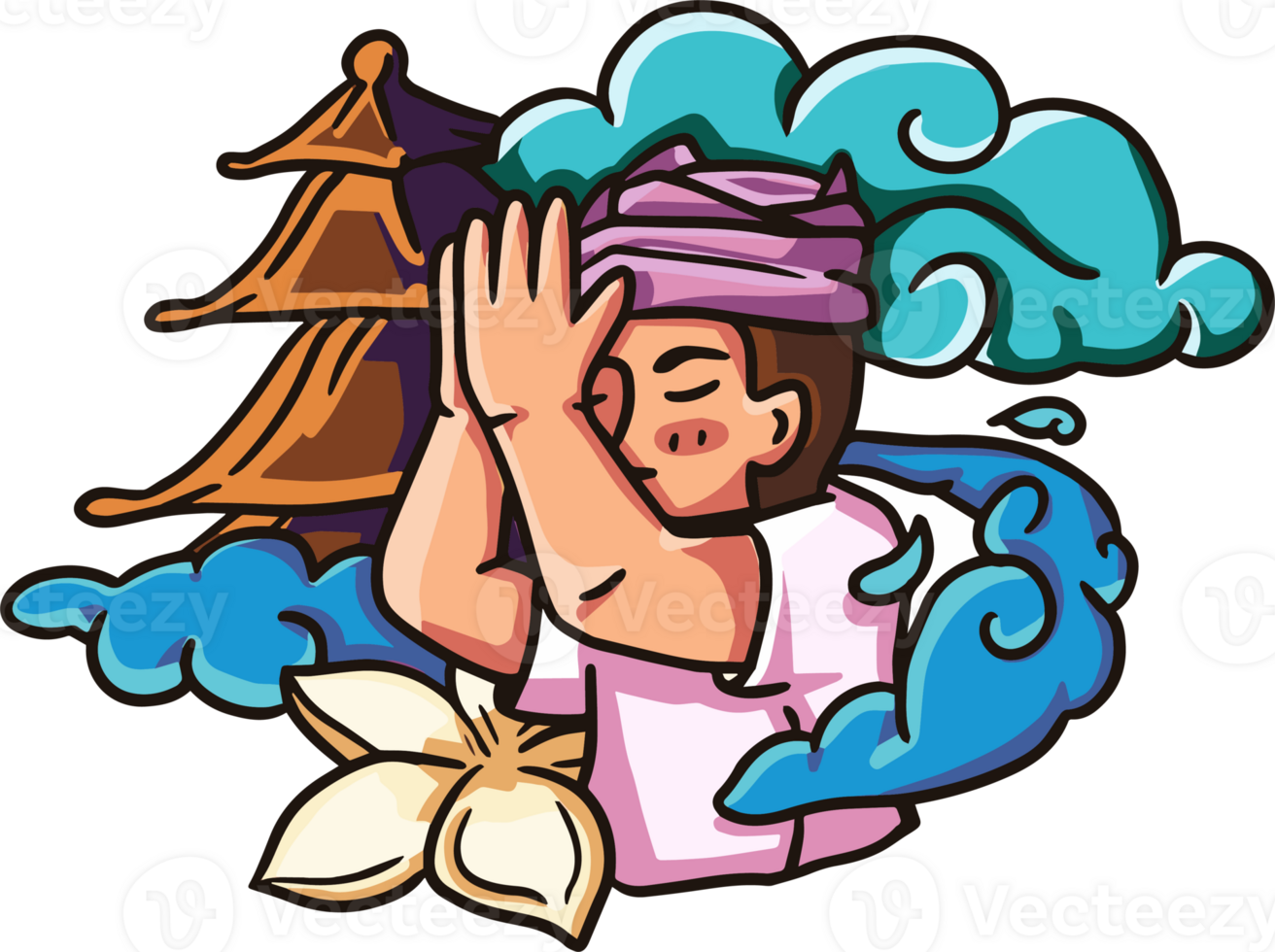 Nyepi Day Illustration png