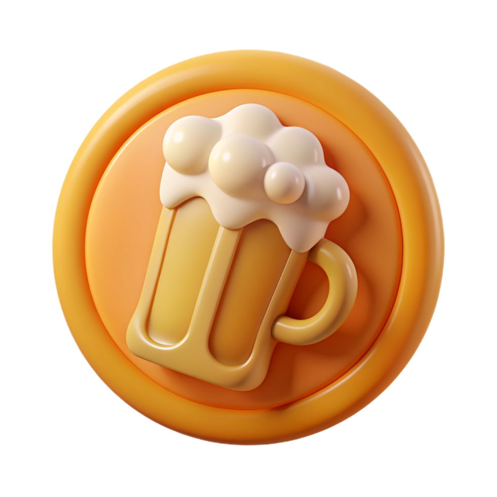 Beer Bar Logo 3d Design png