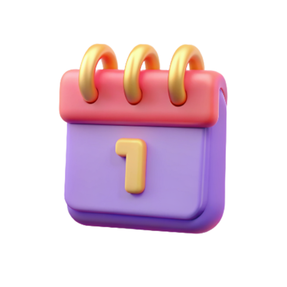First Date Calendar 3d Art png