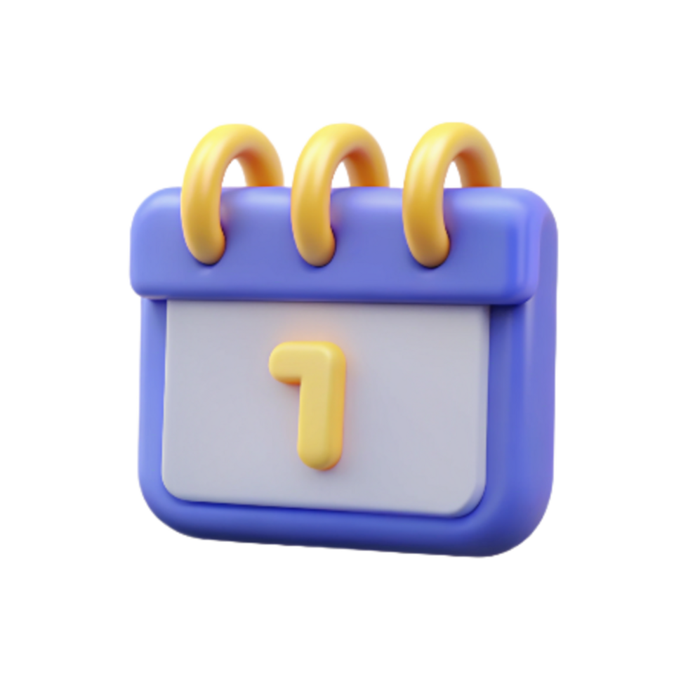 First Date Calendar 3d Graphic png