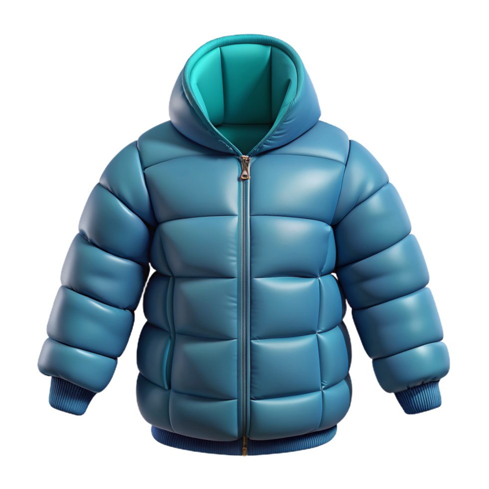 Puffer Jacket 3d Art png