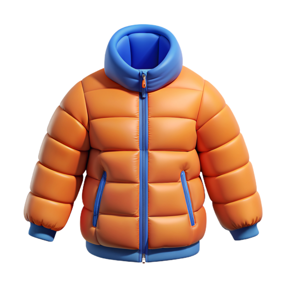 Puffer Jacket 3d Object png
