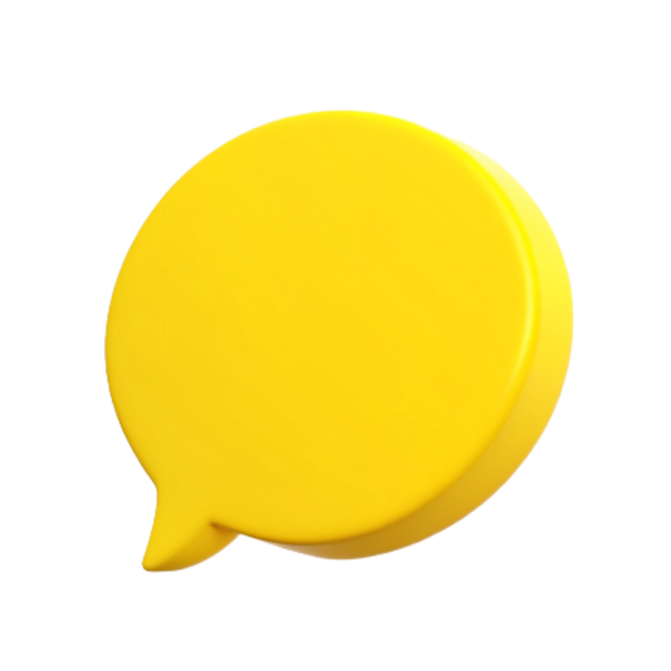 Bubble Chat 3d Concept png