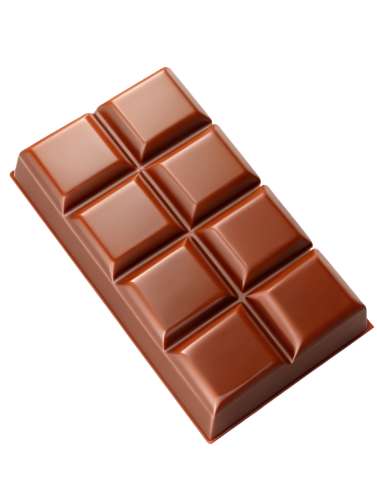 Chocolate Bar 3d Render png