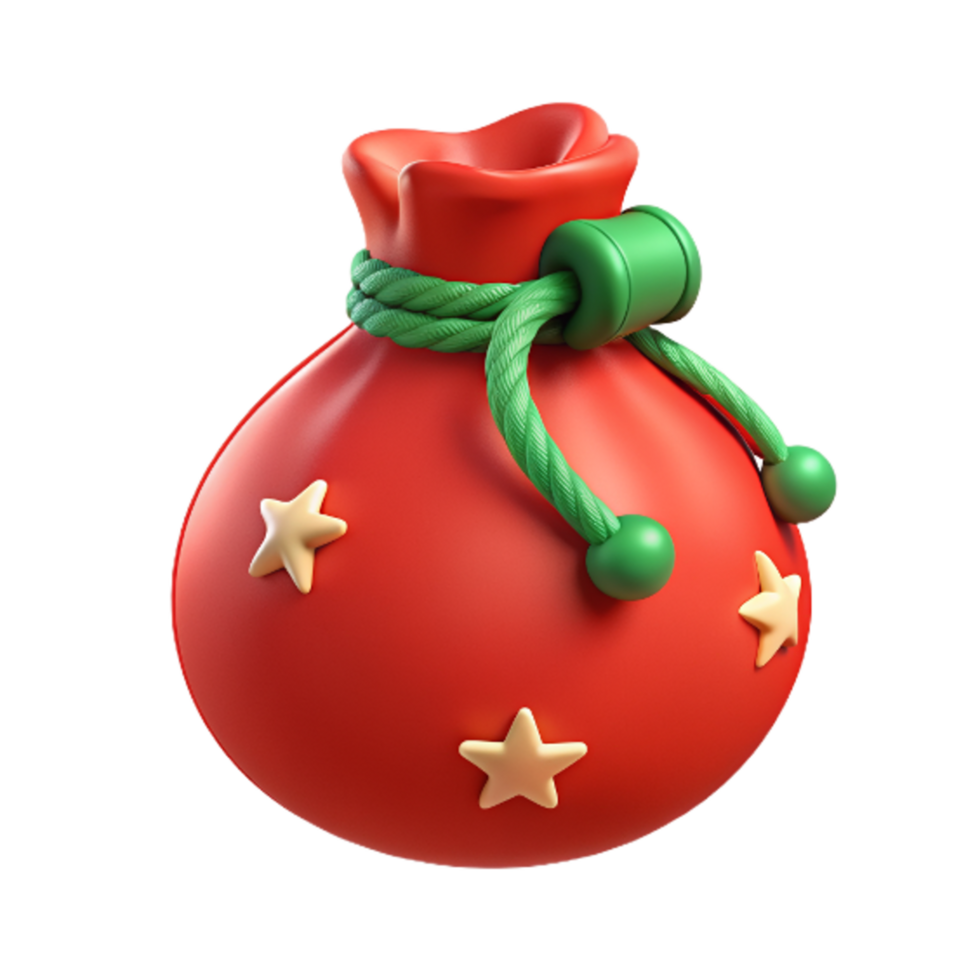 Christmas Sack 3d Image png