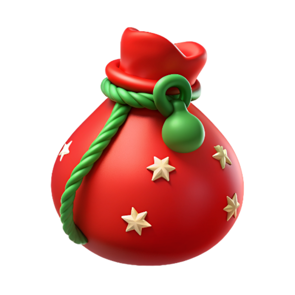 Christmas Sack 3d Graphic png