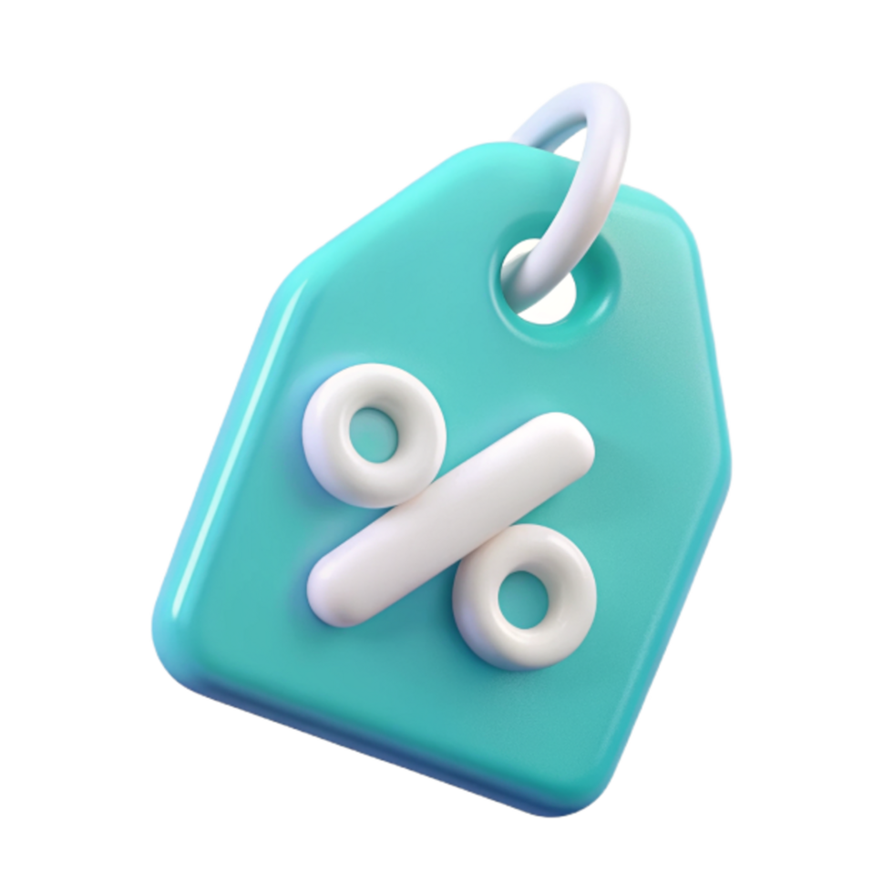 Discount Tag 3d Image png