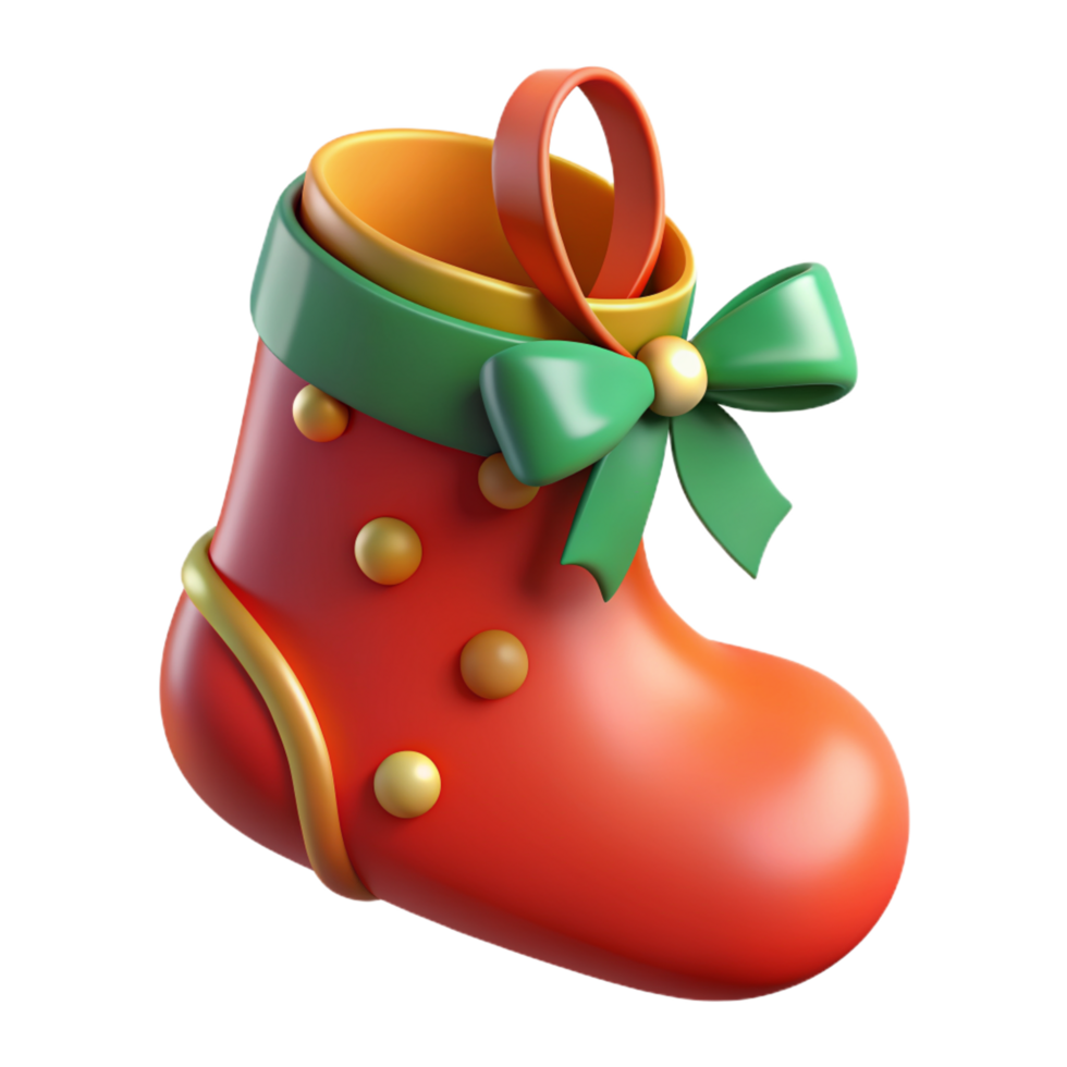 Christmas Sock 3d Graphic png