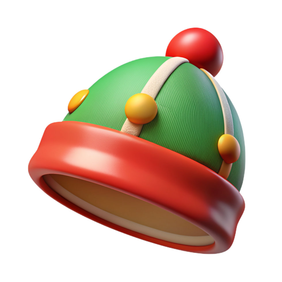 Christmas Beanie 3d Design png