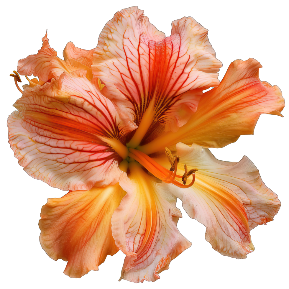 A vibrant colorful flower png
