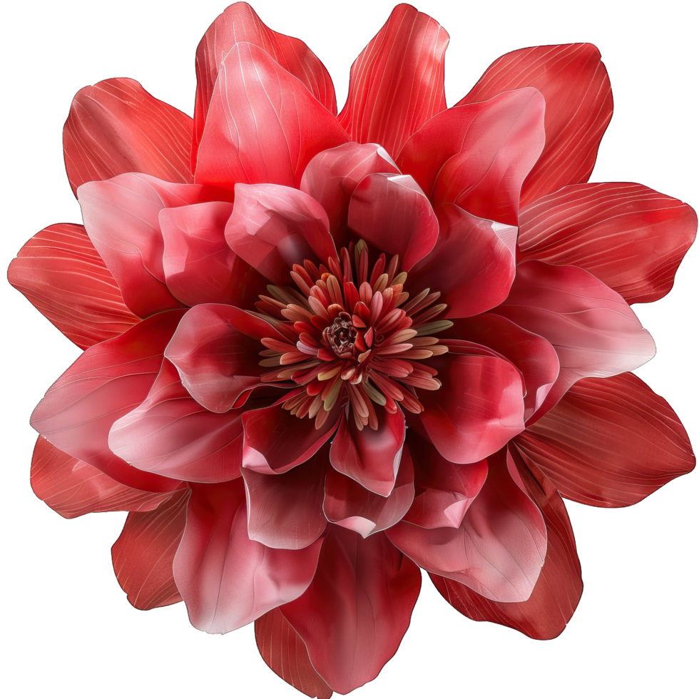 A vibrant colorful flower png