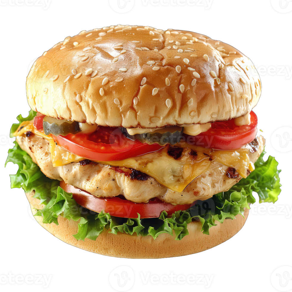 Patty Burger with veggies png