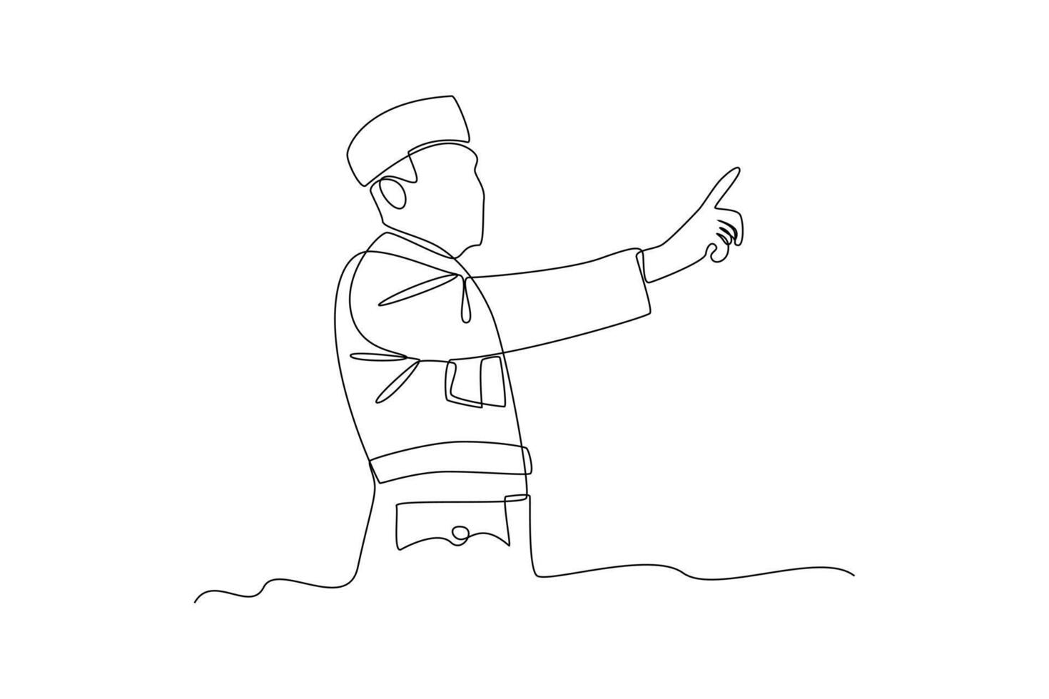 continues line Indonesian independence, Indonesia's first president vector