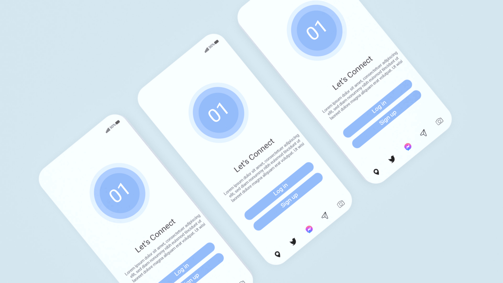 Mobile phone screen mockup psd