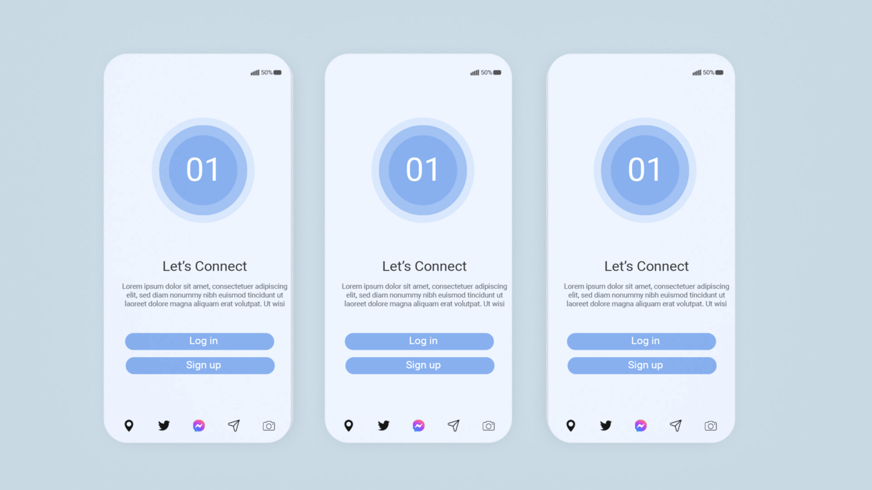Mobile phone screen mockup psd