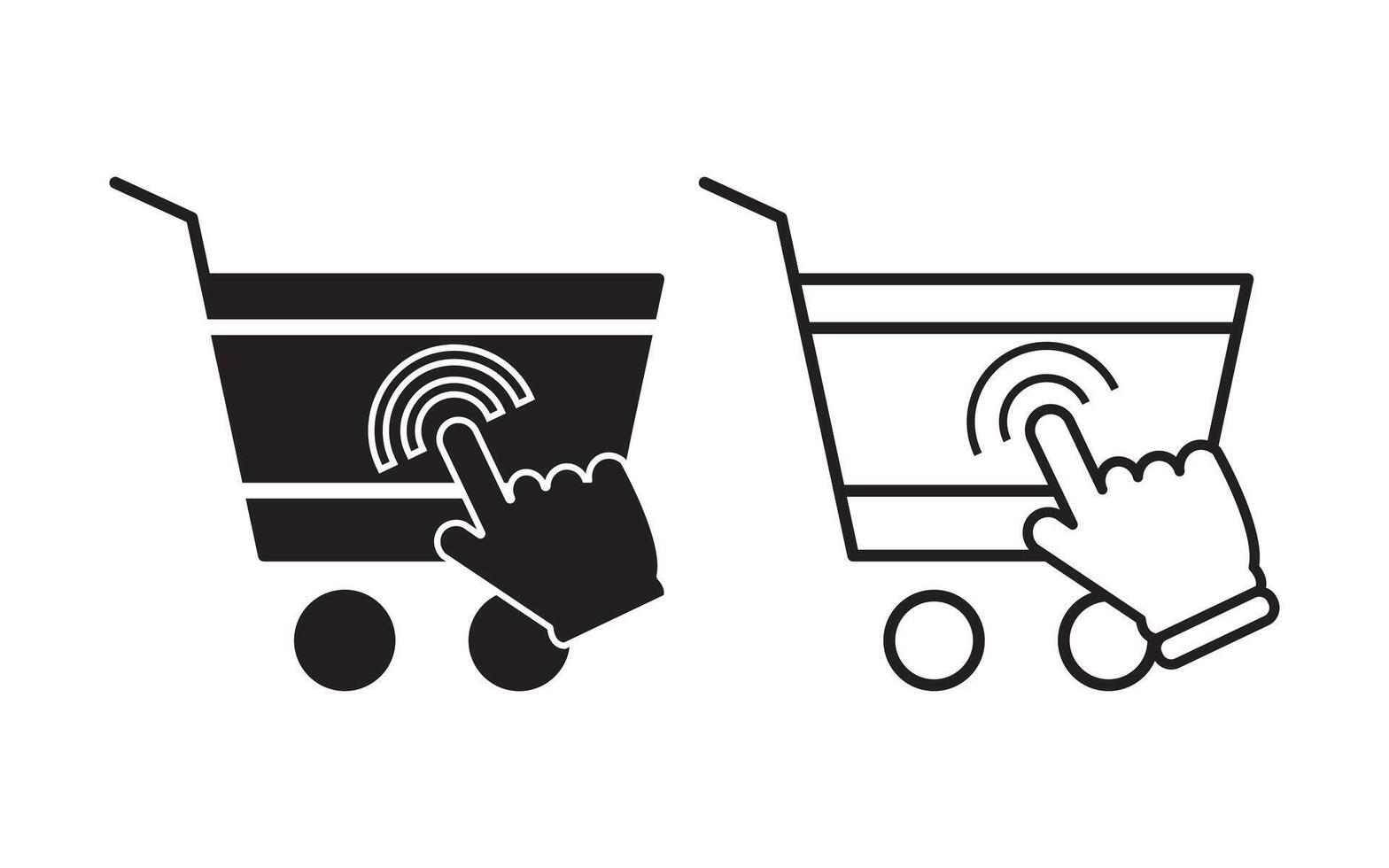 Shopping cart icon. Internet shop buy symbol. Web store shopping cart click icon. Internet shop buy logo symbol sign, illustration vector