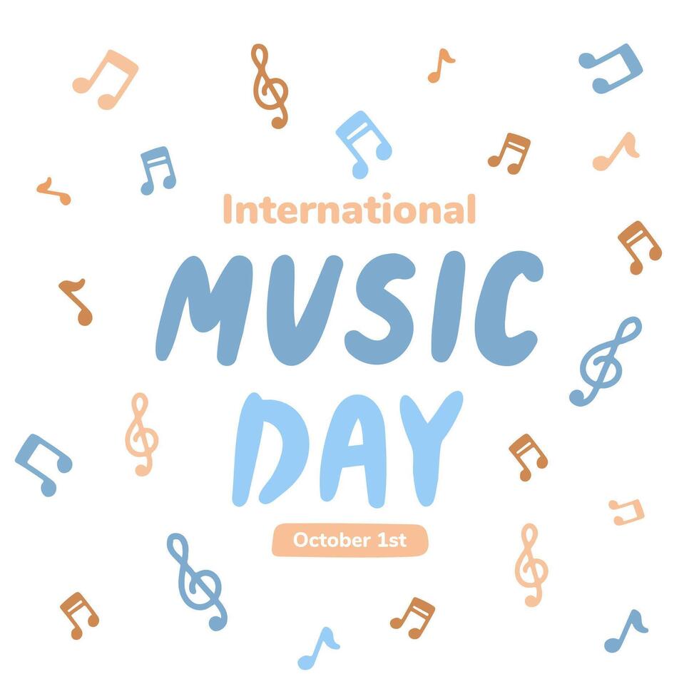 Line Art for International Music Day Instruments in Flat Handwritten Style vector