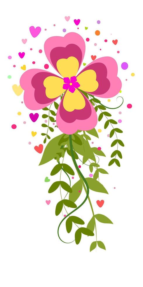 Colorful Flowers - Floral, Flourish, Accent, Border free vector