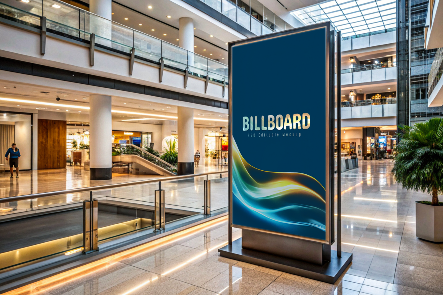 Realistic Advertising Billboard Mockup for Outdoor Marketing Campaigns psd
