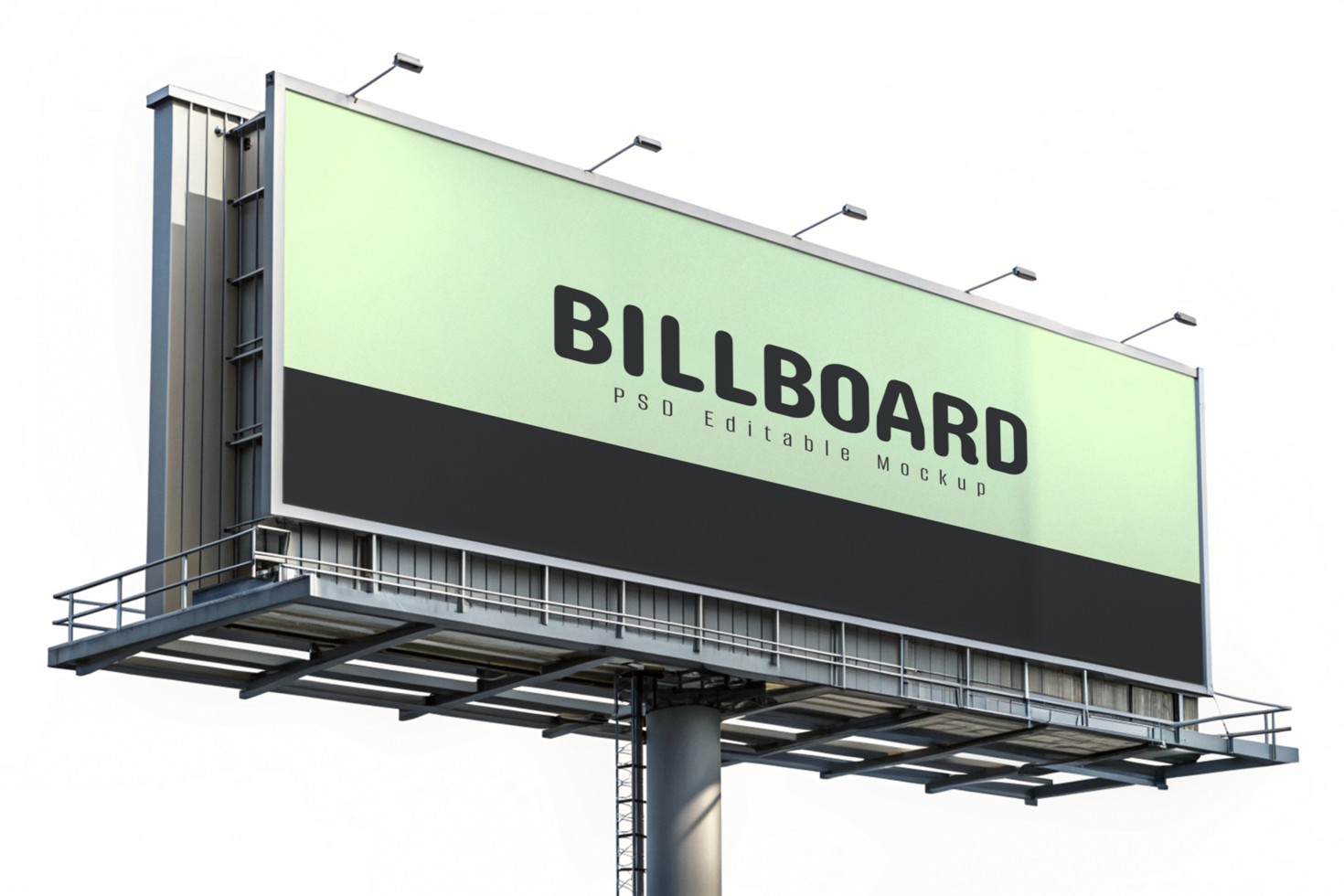 Realistic Advertising Billboard Mockup for Outdoor Marketing Campaigns psd