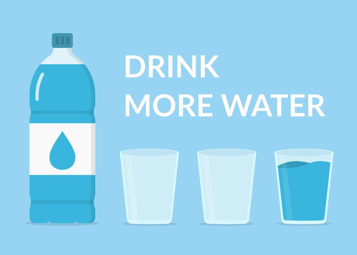 Drink More Water Concept vector