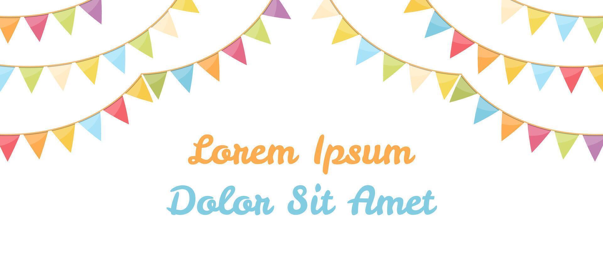 Background with Bunting vector