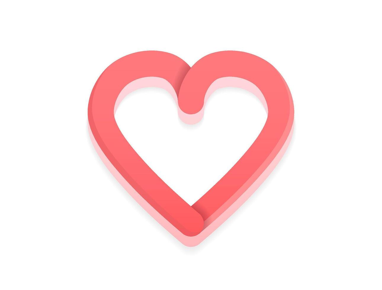 Heart icon or emblem vector