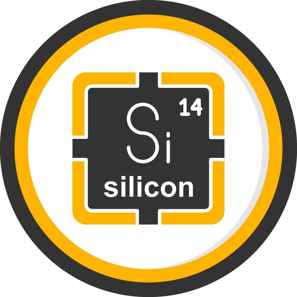 SilGlyph Two Color Circle Icon Glyph Two Color Circle Icon vector