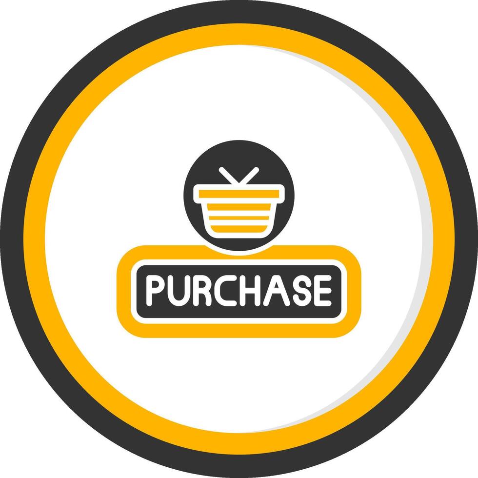 Purchase Glyph Two Color Circle Icon vector