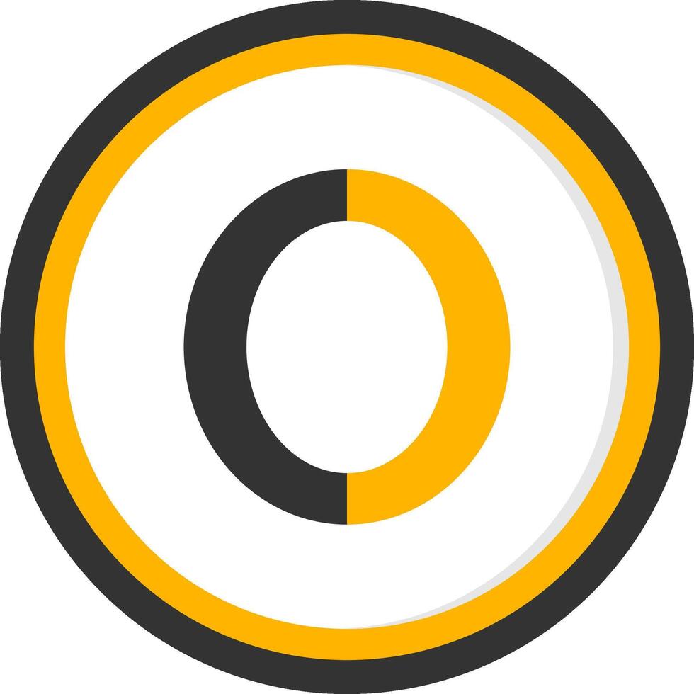 Small o Icon vector