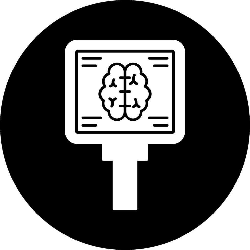 Mri Circle Inverted Icon vector