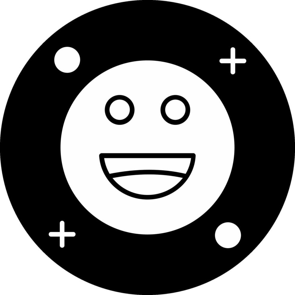 Smile Circle Inverted Icon vector