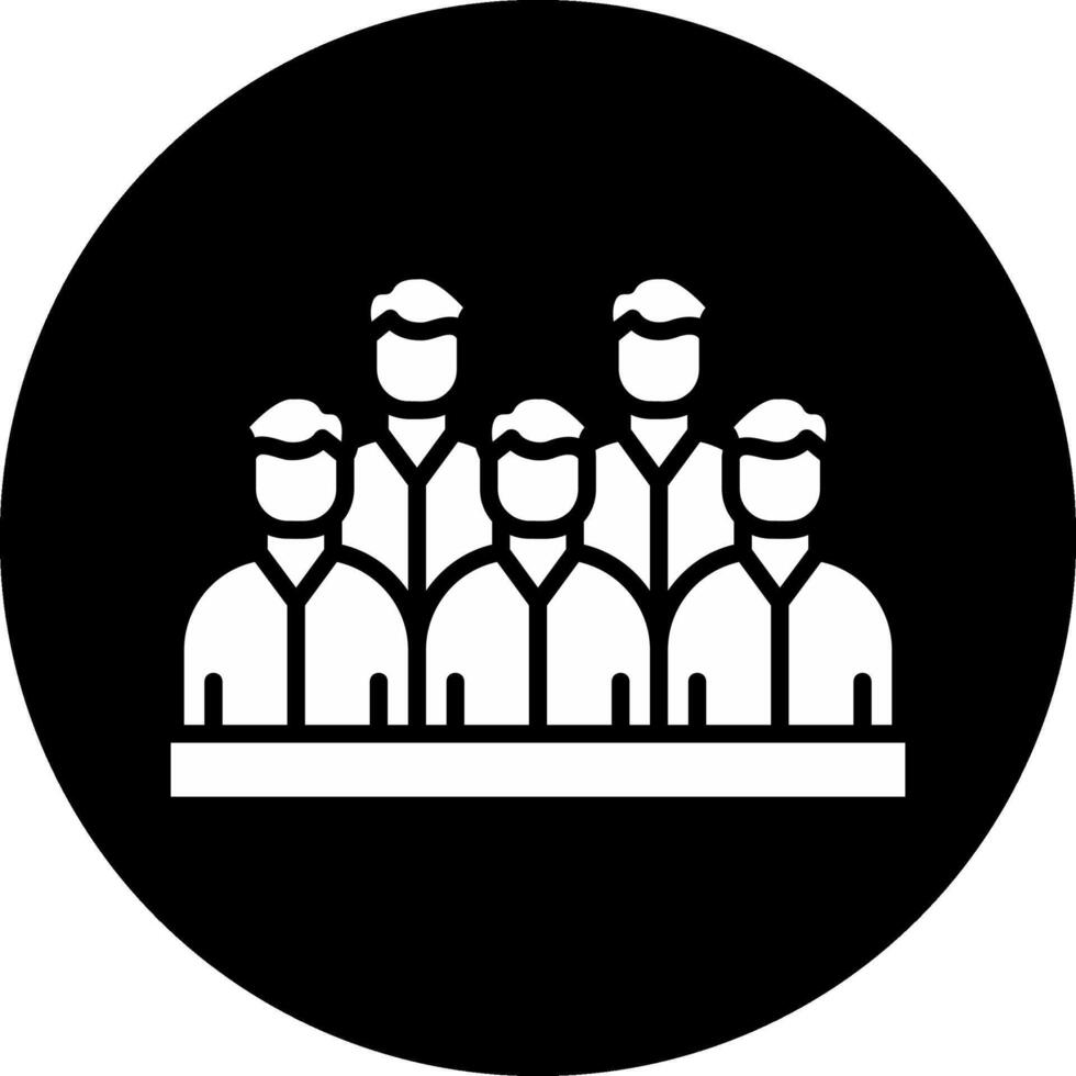Spectators Circle Inverted Icon vector