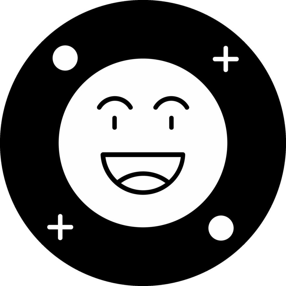 Happy Circle Inverted Icon vector