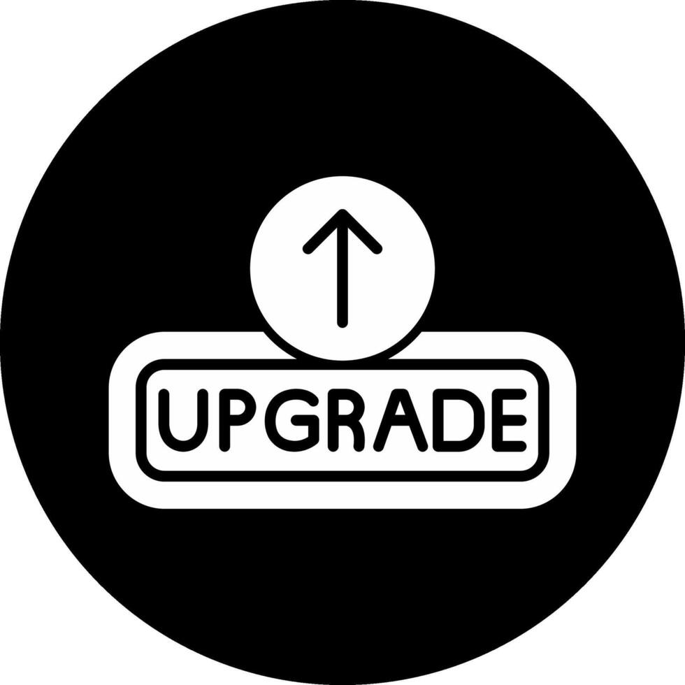 Upgrade Circle Inverted Icon vector