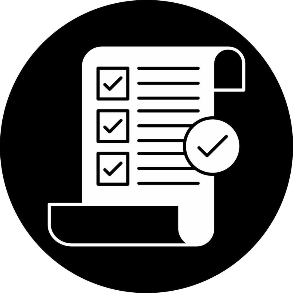 Terms and Conditions Circle Inverted Icon vector