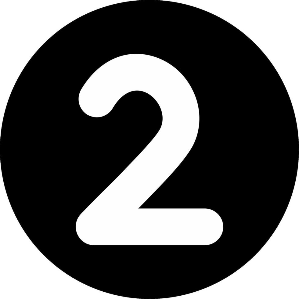 Two Circle Inverted Icon vector