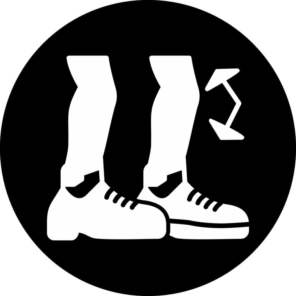 Bending Circle Inverted Icon vector