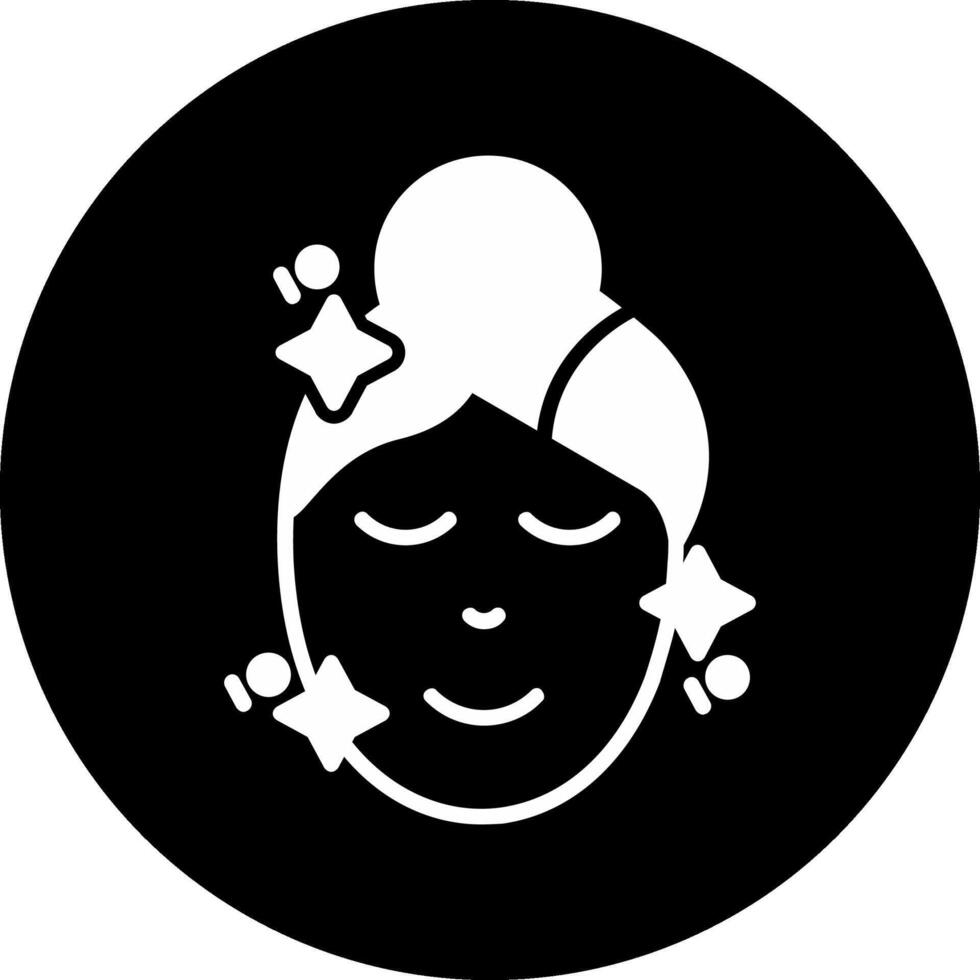 Skin Care Circle Inverted Icon vector