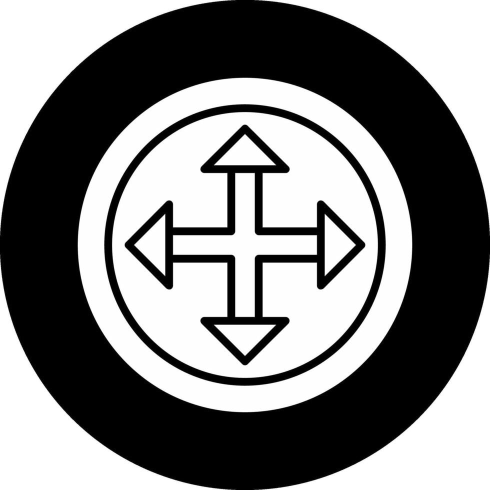 Arrow Circle Inverted Icon vector
