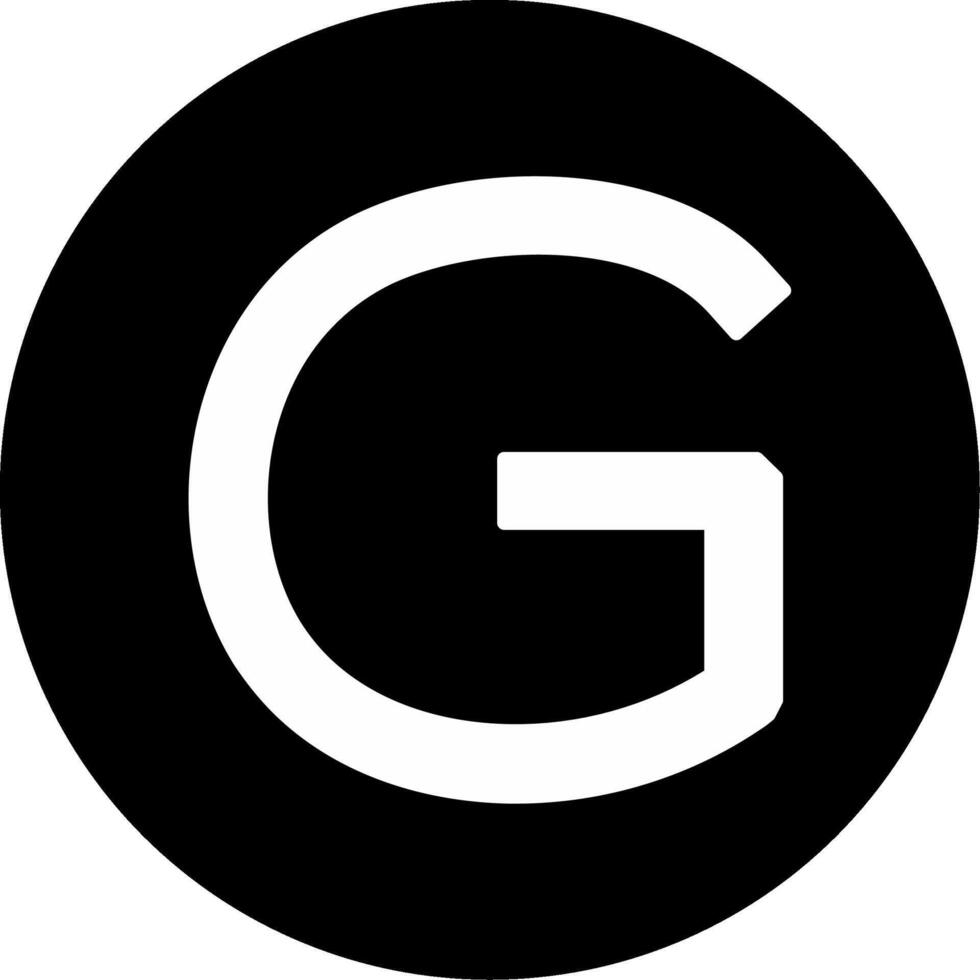 Capital G Icon vector