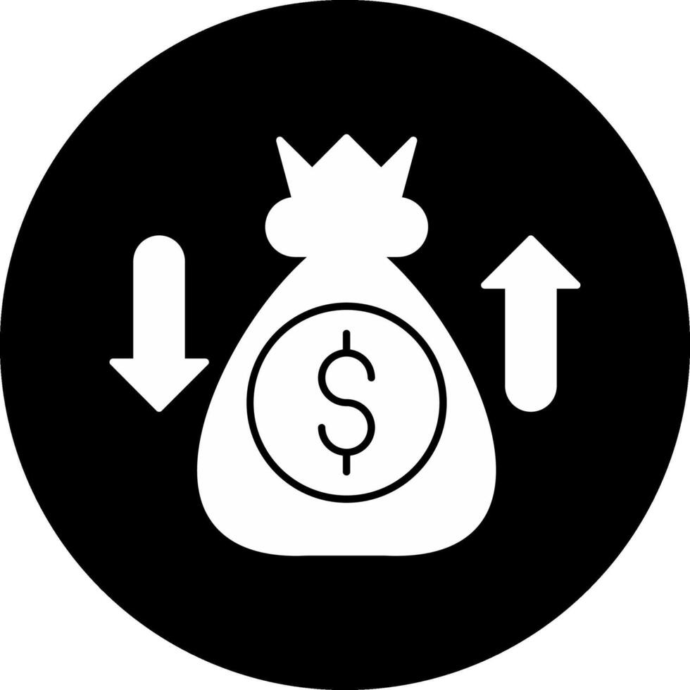 Sales Enablement Circle Inverted Icon vector