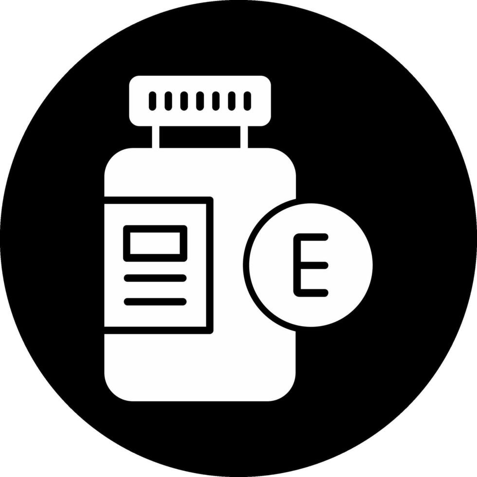 Suplement Circle Inverted Icon vector