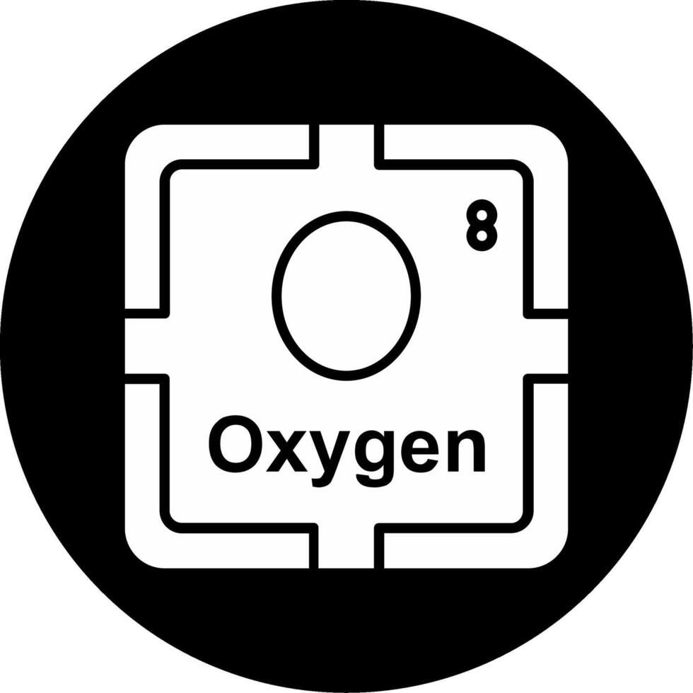 Oxygen Circle Inverted Icon vector