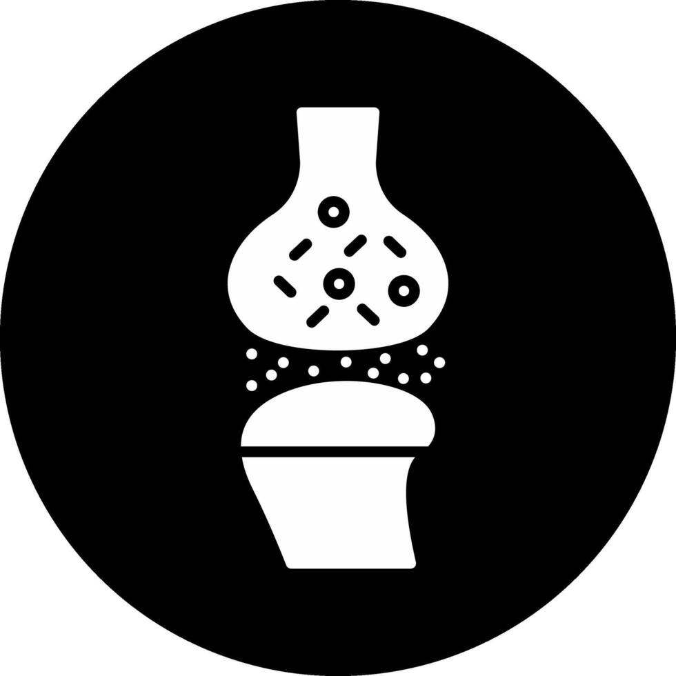 Synapse Circle Inverted Icon vector